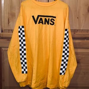Yellow long sleeve Vans classic shirt.